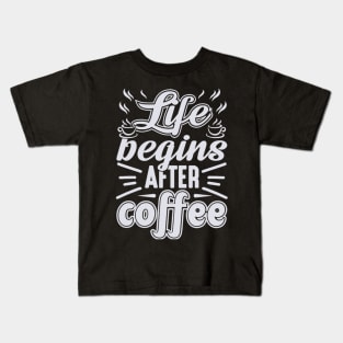 First Coffee Then Discuss (2) Kids T-Shirt